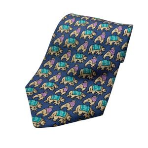 Beaufort The‎ Rack Men's Novelty Bear Silk Necktie Made in Italy